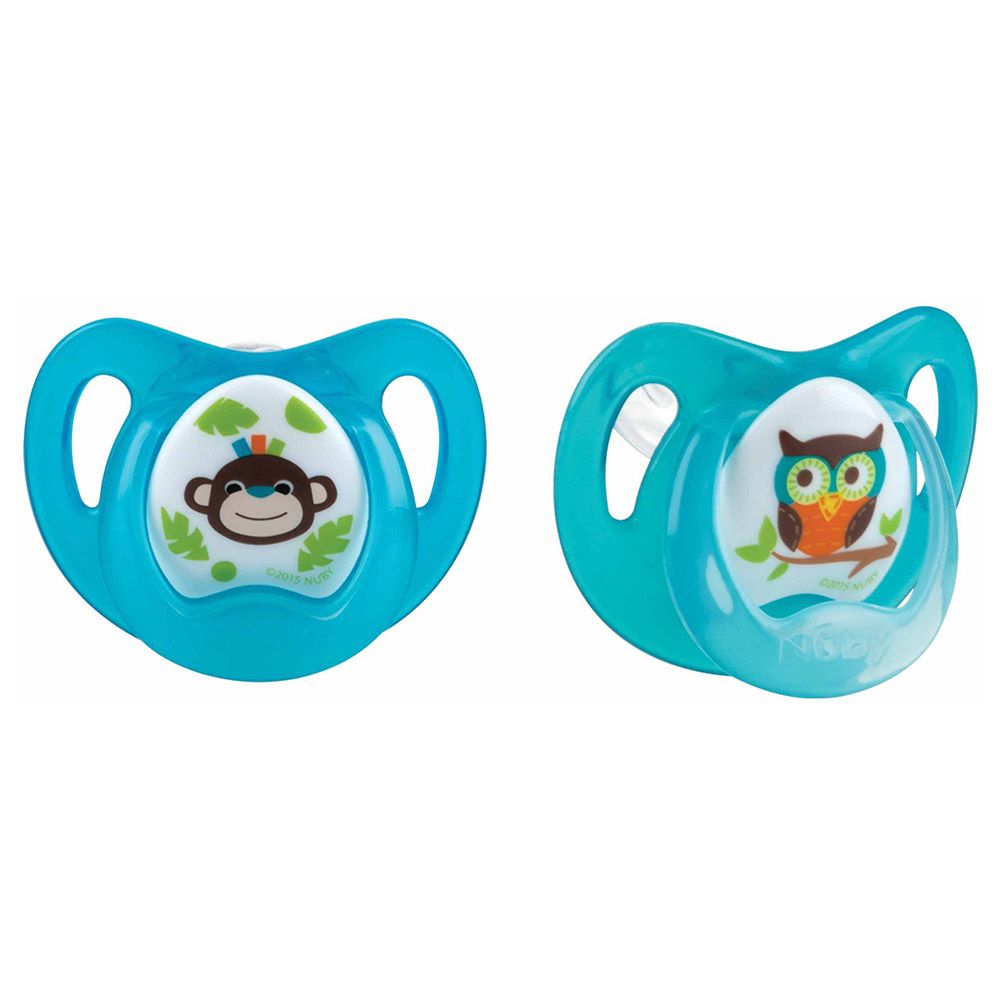 Nuby - Comfort Soother/Pacifier From 0-6 Months, Pack of 2