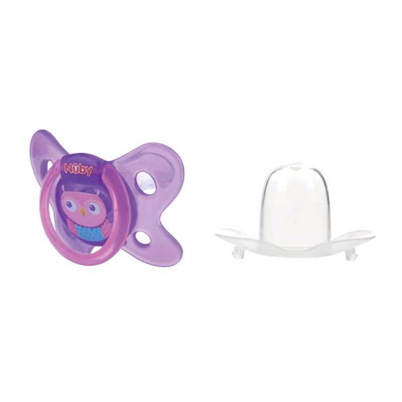 Nuby - Butterfly Oval Soother/Pacifier From 0-6M - Owl 