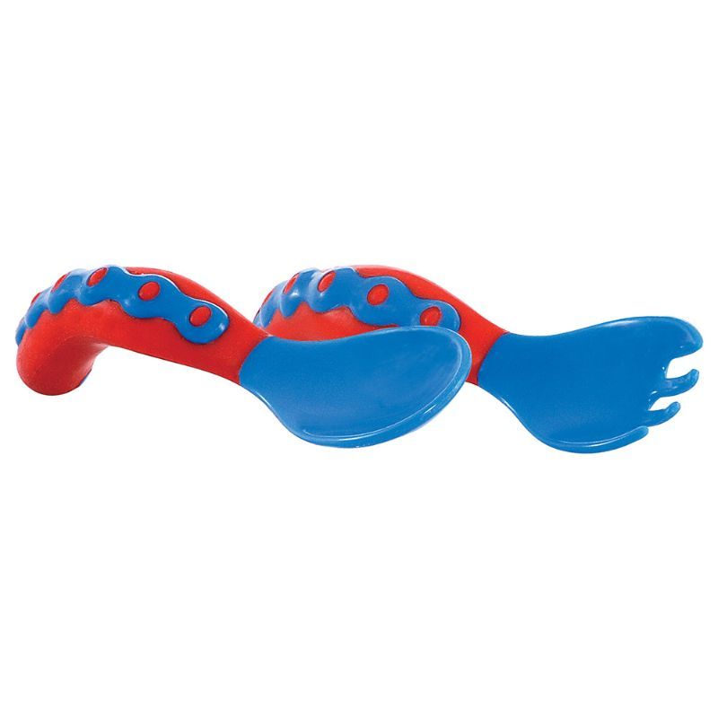 Nuby - Starter Spoon & Fork - Blue&Red 