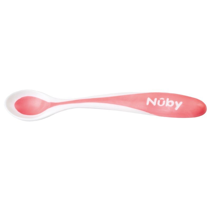 Nuby - Patented Hot Safe Spoon - Pack Of 2 - Pink 