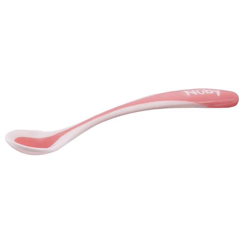 Nuby - Patented Hot Safe Spoon - Pack Of 2 - Pink 