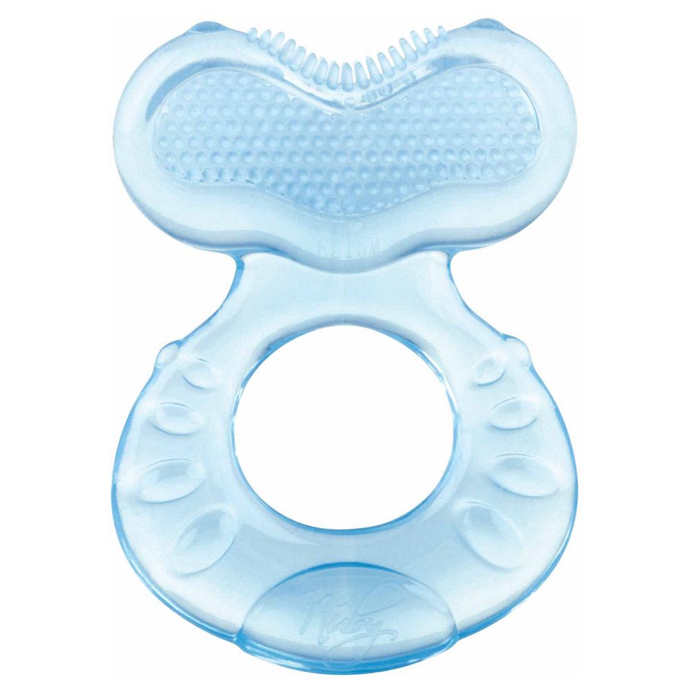 Nuby - Fish-Shaped Silicone Teether With Bristles - 0M+,1pc