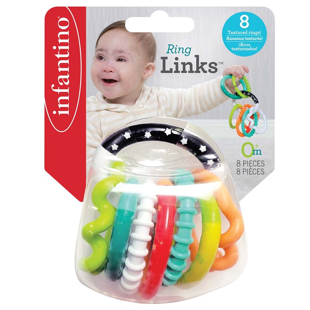 Infantino - Textured Ring Links Rattle