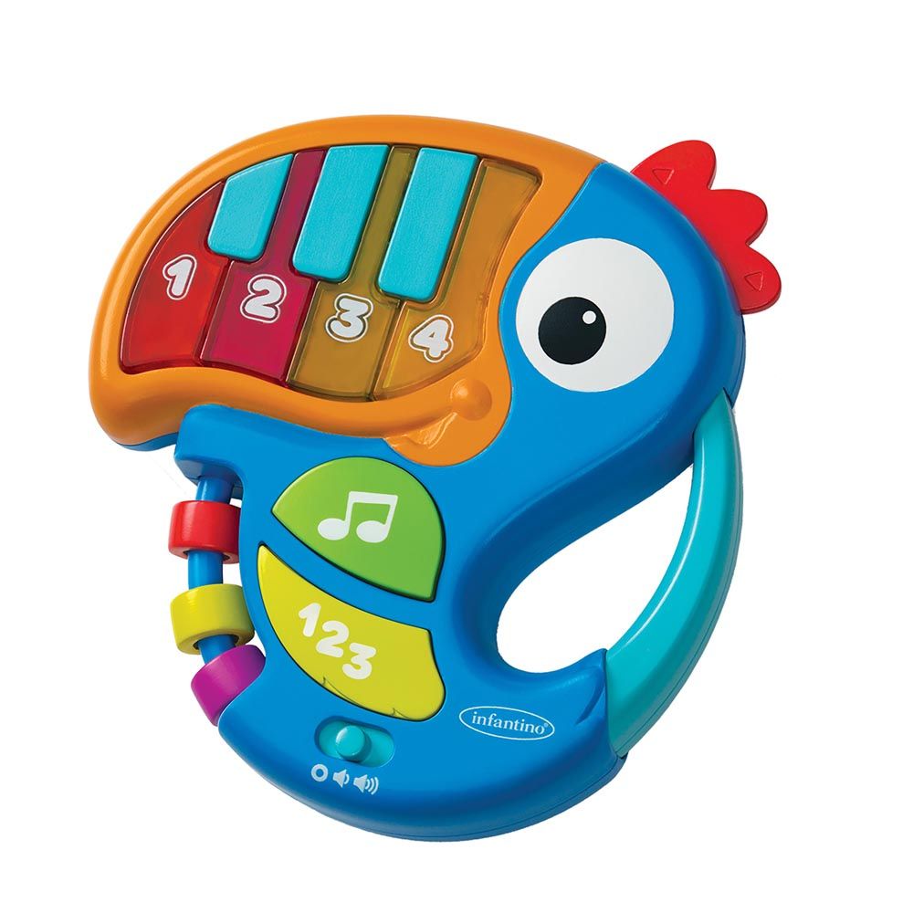 Infantino - Piano & Numbers Learning Toucan - Blue