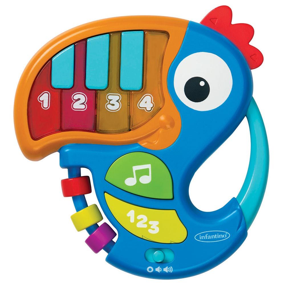 Infantino - Piano & Numbers Learning Toucan - Blue