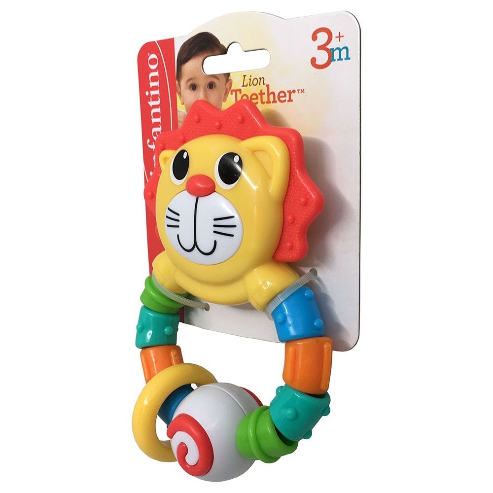 Infantino - Bendy Lion Teether - Red/Yellow