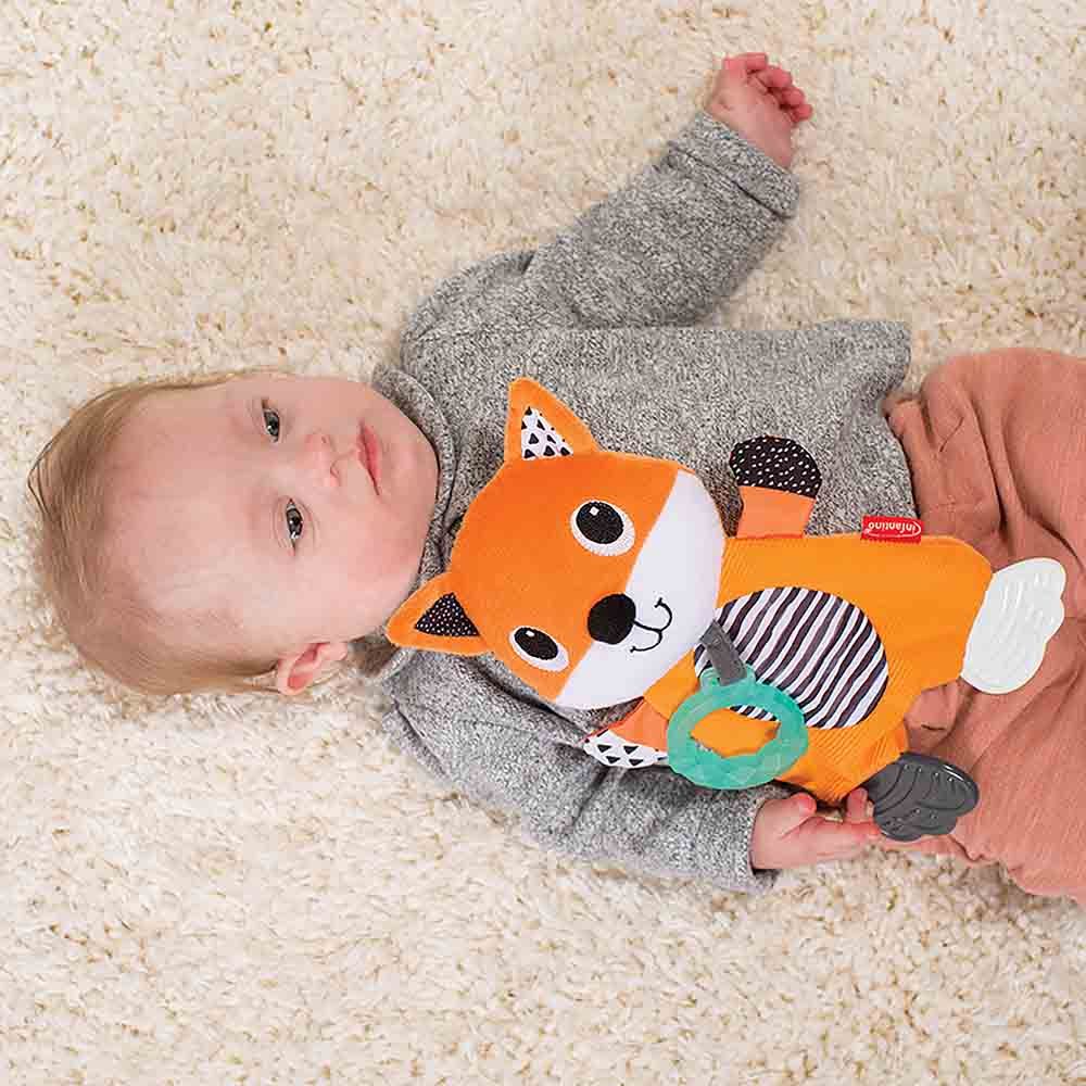 Infantino - Fox Cuddly Teether - Orange