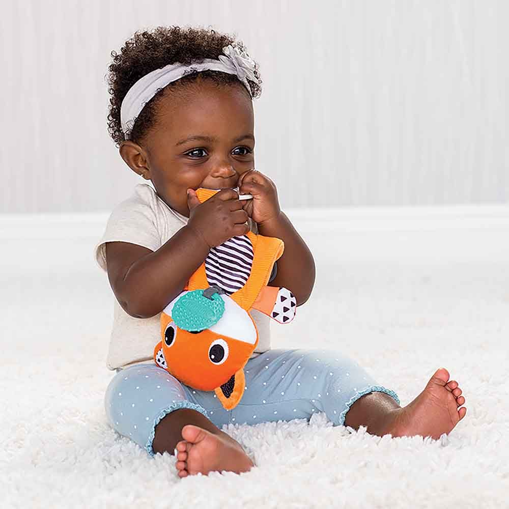 Infantino - Fox Cuddly Teether - Orange