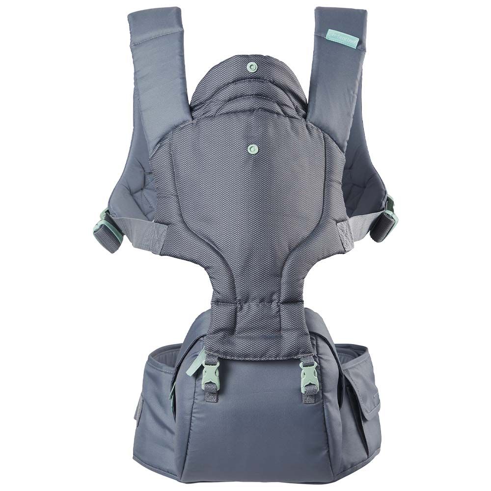 Infantino - Hip Rider Plus 5-in-1 Hip Seat Carrier - Grey