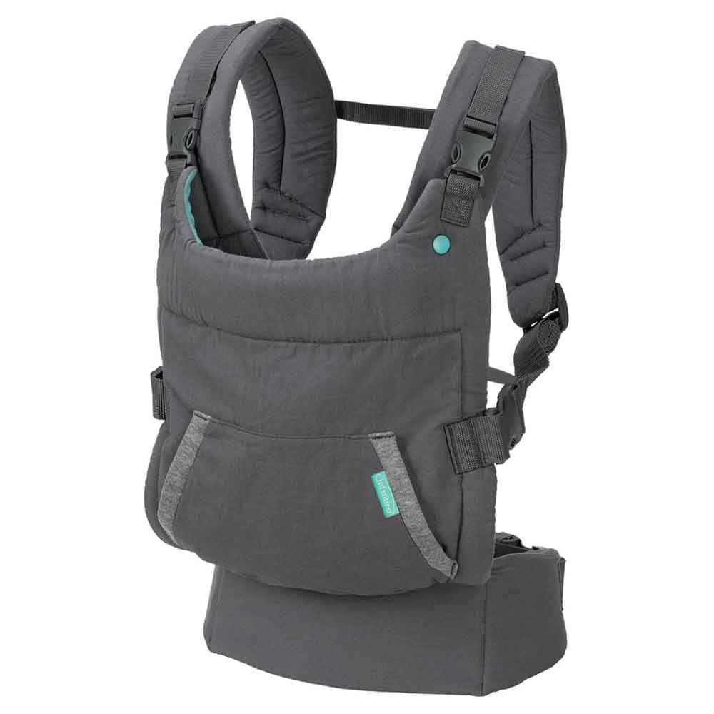 Infantino - Cuddle Up Ergonomic Carrier W/ Removable Hood - Grey