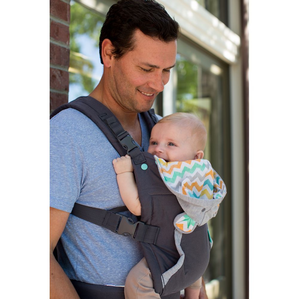 Infantino - Cuddle Up Ergonomic Carrier W/ Removable Hood - Grey