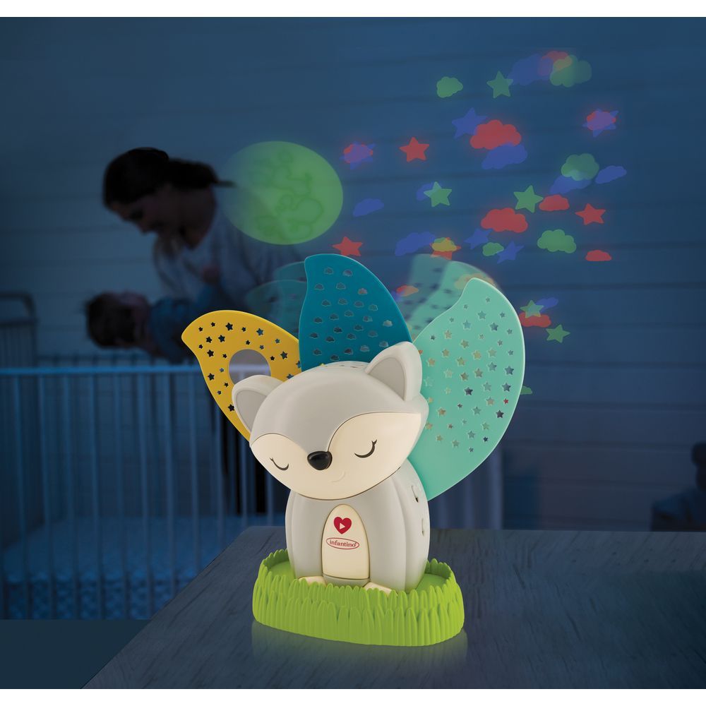 Infantino - 3-in-1 Musical Soother & Night Light Projector - Grey