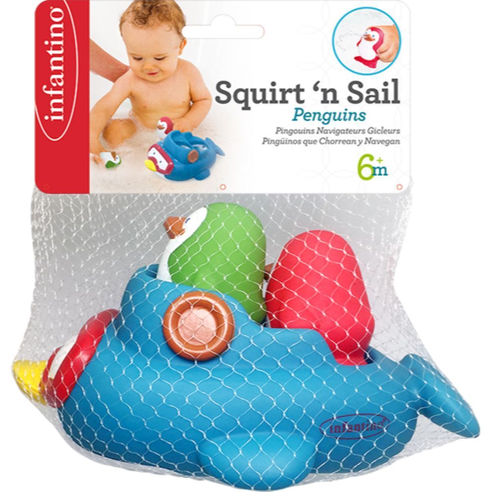 Infantino - Squirt 'N Sail Penguins - 3pcs