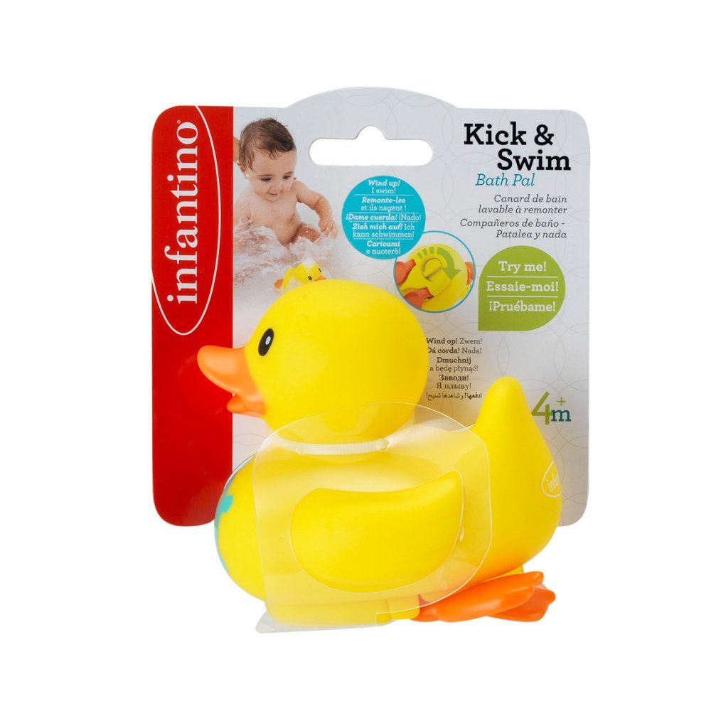 Infantino - Kick & Swim Bath Duck Toy Pals For Baby