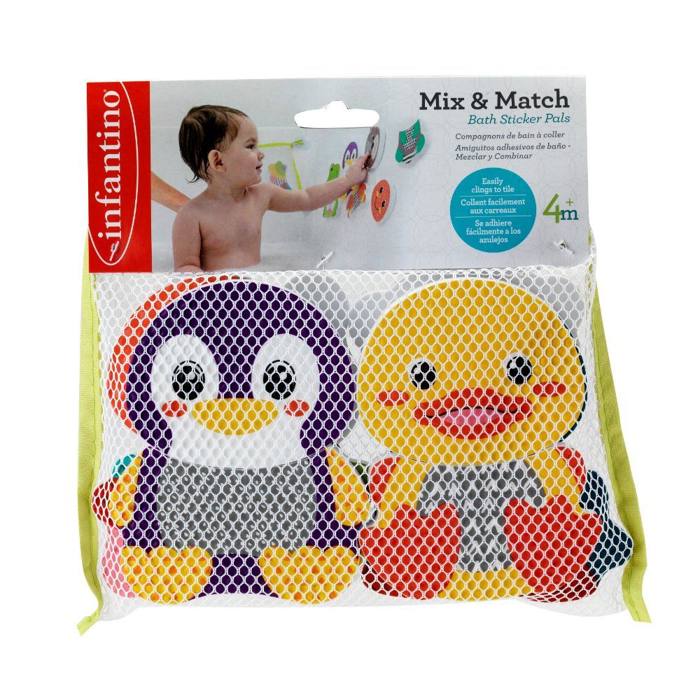 Infantino - Mix & Match Bath Sticker Toy Pals For Baby