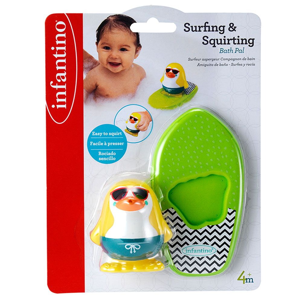 Infantino - Surfing & Squirting Bath Pal - Penguin