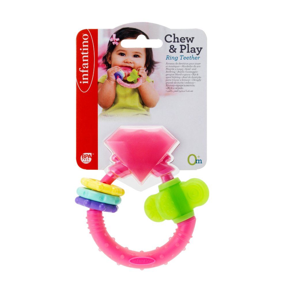 Infantino - Chew & Play Ring Teether For Baby