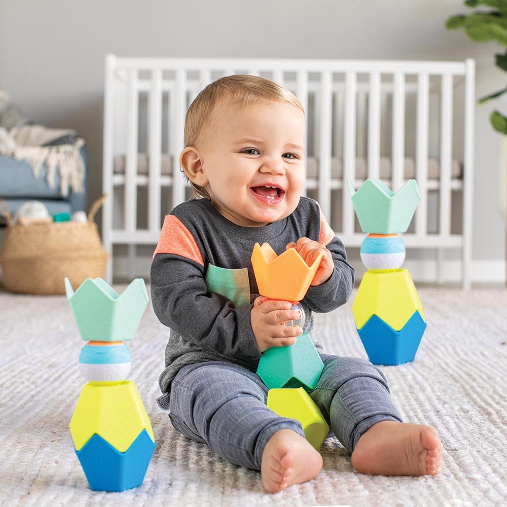 Infantino - Sensory Stacking Cups & Activity Ball Set