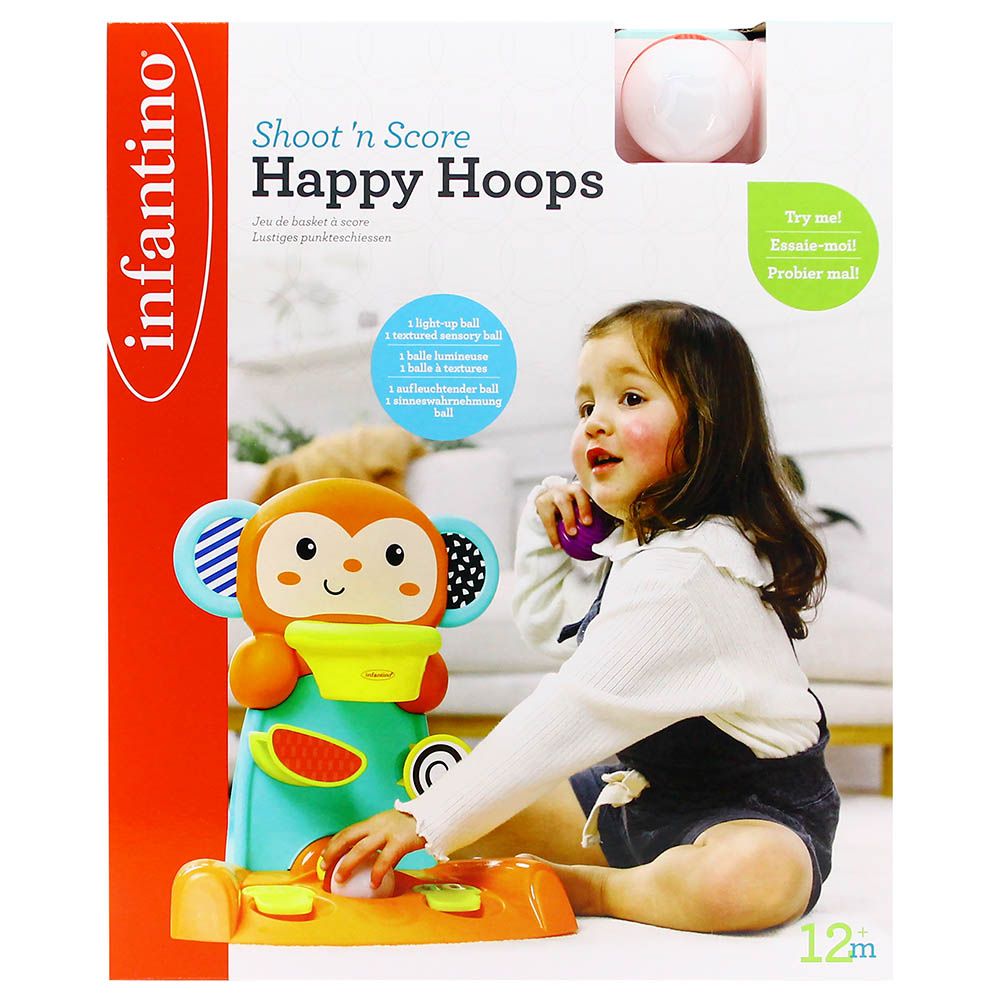 Infantino - Shoot 'N Score Happy Hoops