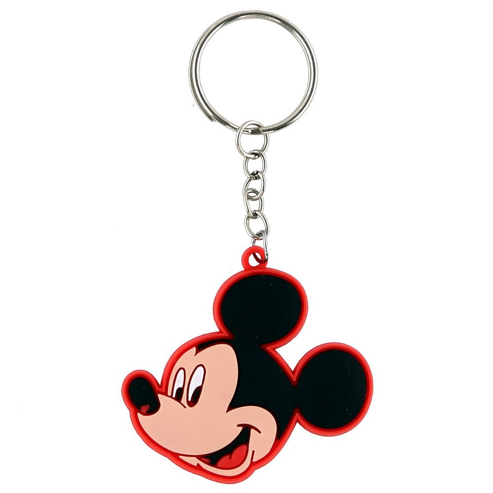 Disney - Mickey Rubber Key Ring - Red