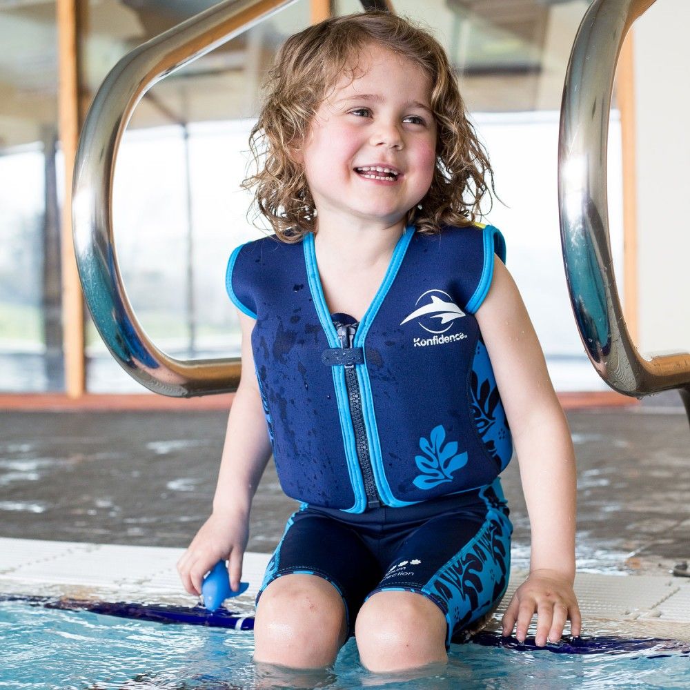 Konfidence - Children's Swim Jacket - Navy/Blue