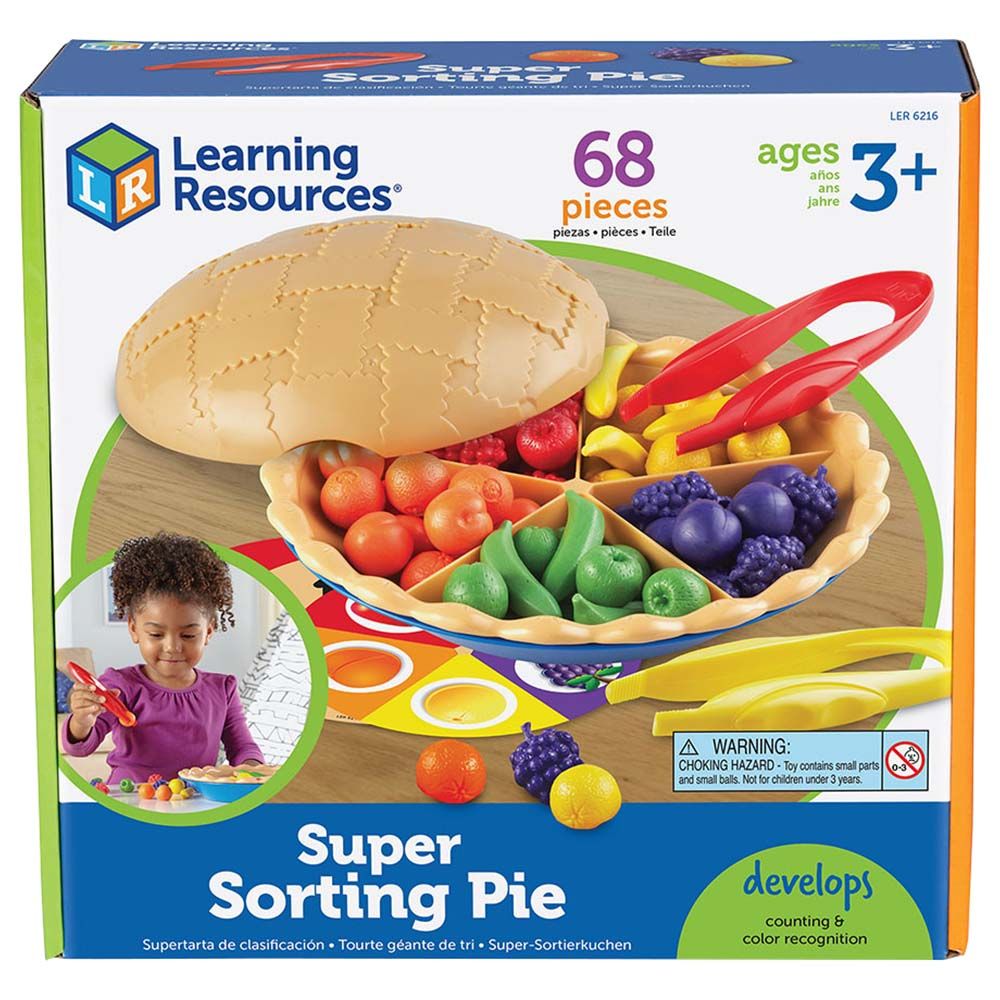 Learning Resources - Super Sorting Pie - 68pcs