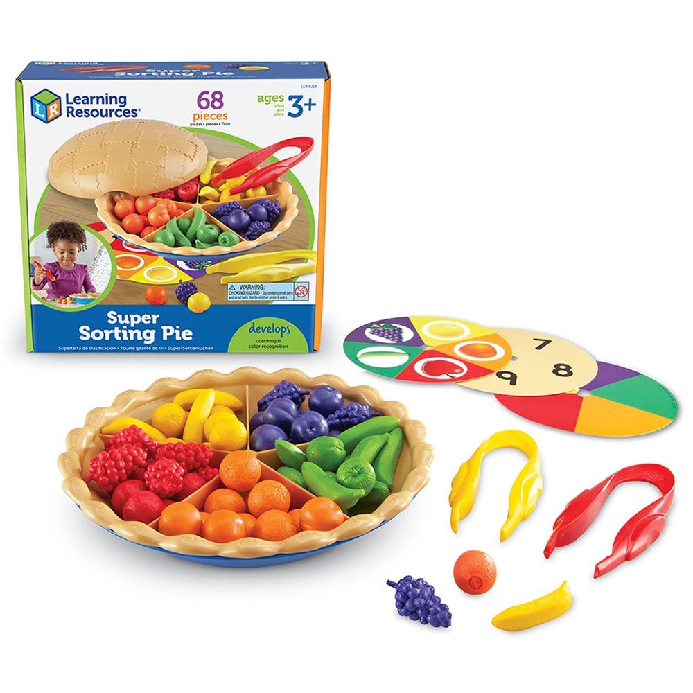 Learning Resources - Super Sorting Pie - 68pcs