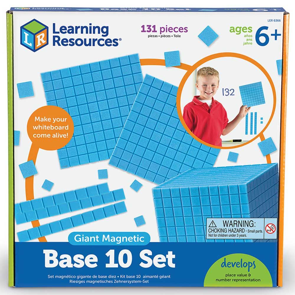 Learning Resources - Giant Magnetic Base Ten Set - 131pcs