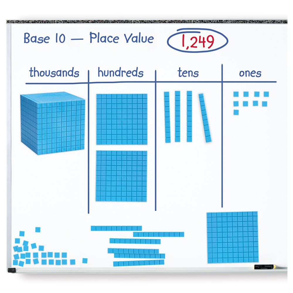 Learning Resources - Giant Magnetic Base Ten Set - 131pcs