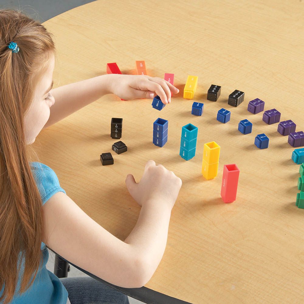 Learning Resources - Fraction Tower Fraction Cubes