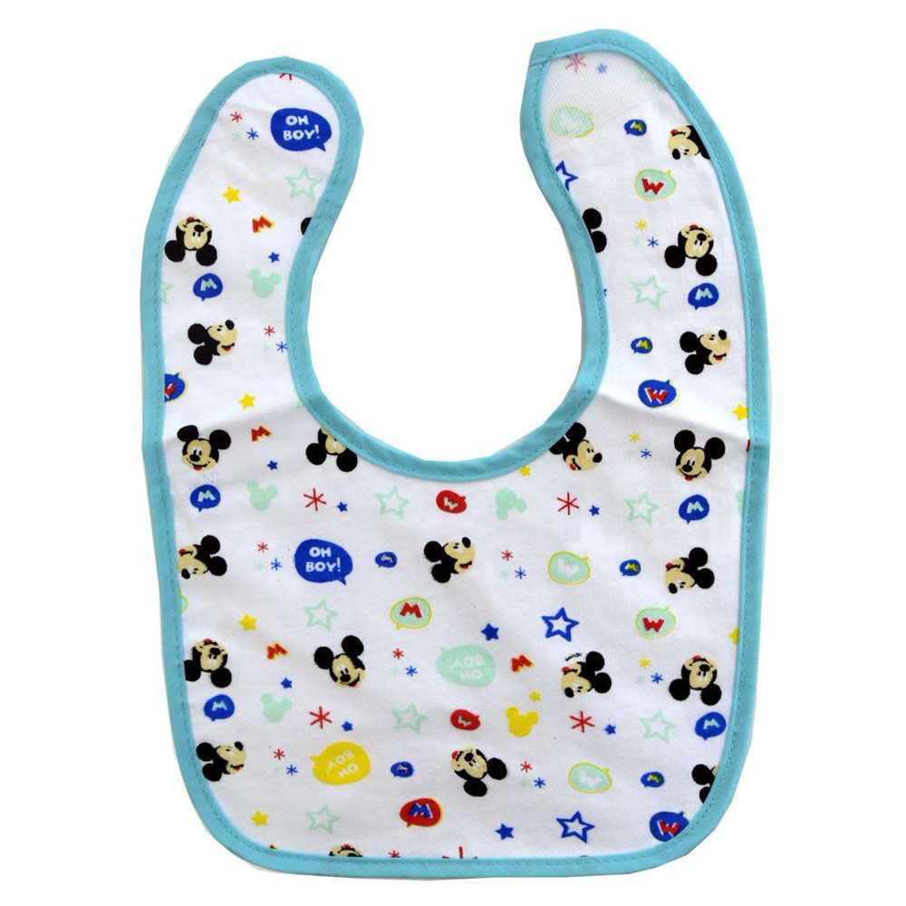 Disney - Mickey Cotton Bibs 2pcs - Blue