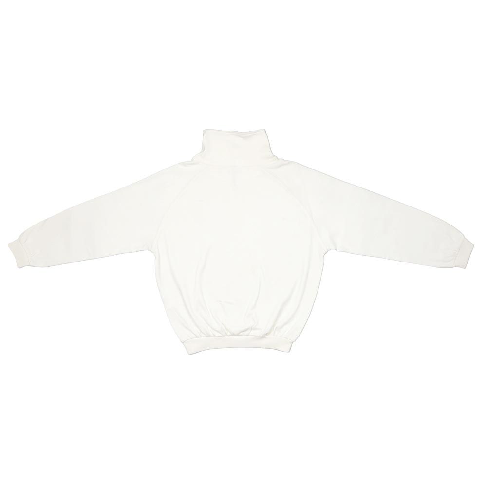 Aiko - Girls Long Sleeve Zipper Sweat Top - White