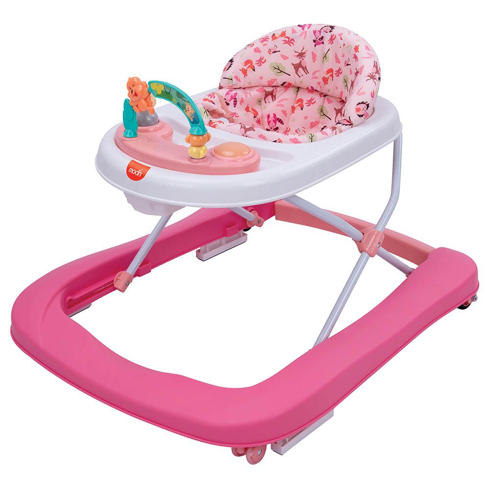 Moon - Stride Height Adjustable Walker With Music - Rose Pink