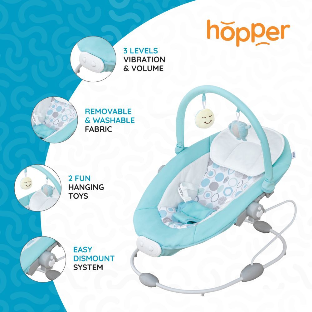 Moon - Hopper Baby Bouncer - Blue