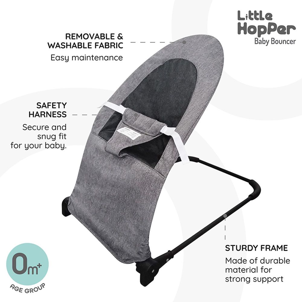 Moon - Little Hopper Baby Bouncer - Grey