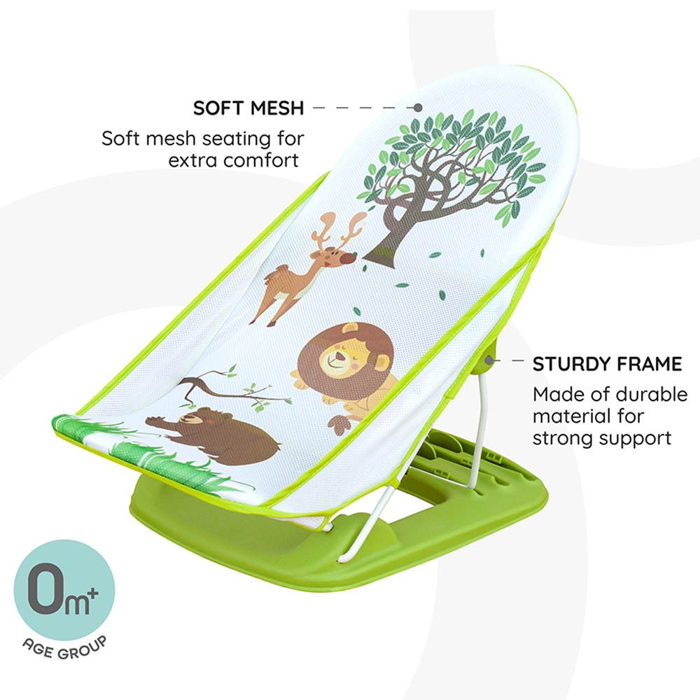 مون - كرسي استحمام الرضيع شاور مي - أخضر