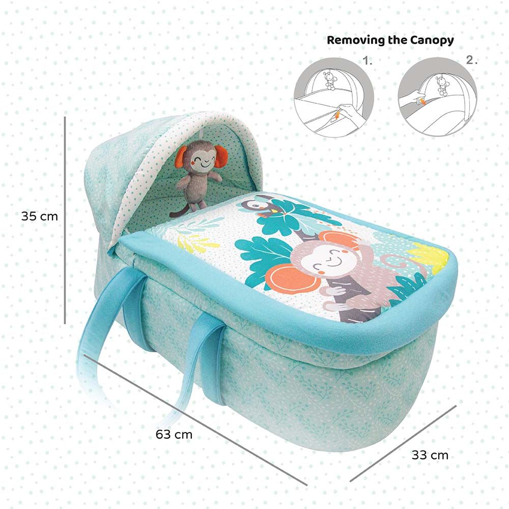 Moon - Jungle Friends Moses Basket & Bedside Sleeper