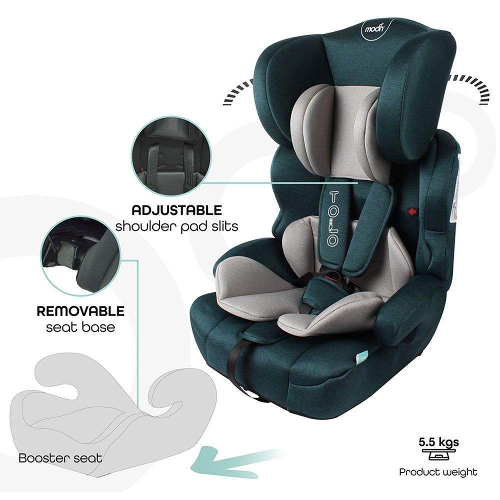 Moon - Tolo Car Seat - Group 1/2/3 - Green