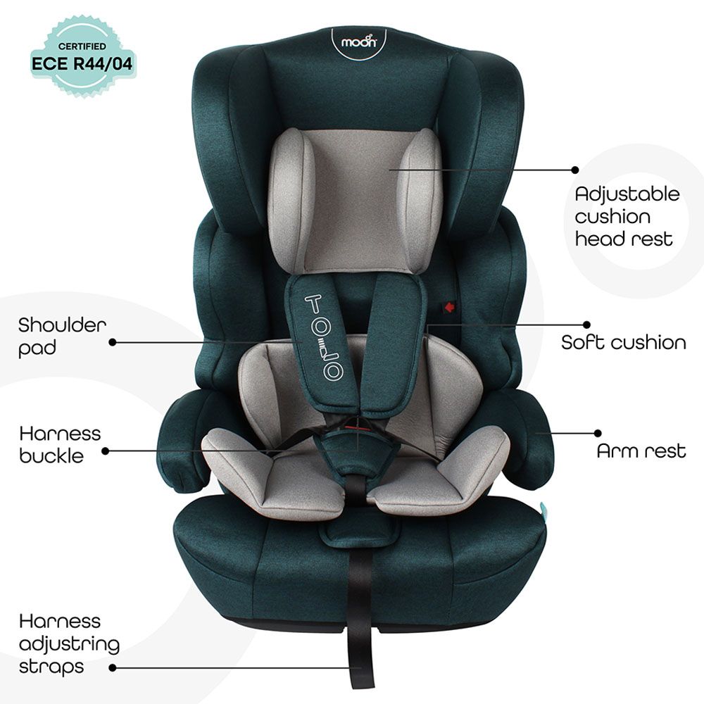 Moon - Tolo Car Seat - Group 1/2/3 - Green