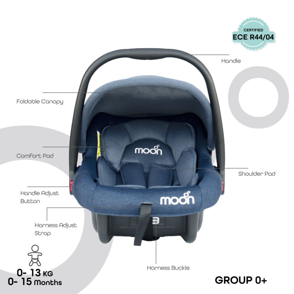 Moon - Bibo Baby Car Seat - Blue 