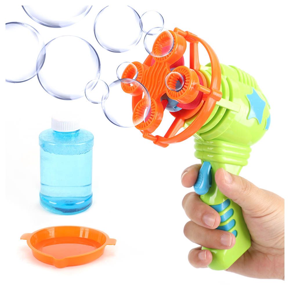 Moon - Storm Bubble Gun Toy Blowing Bubble Maker - Green