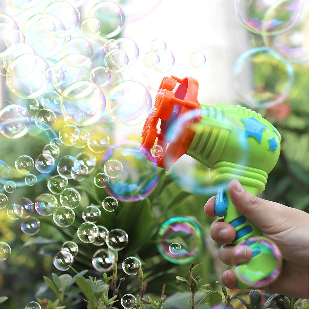 Moon - Storm Bubble Gun Toy Blowing Bubble Maker - Green