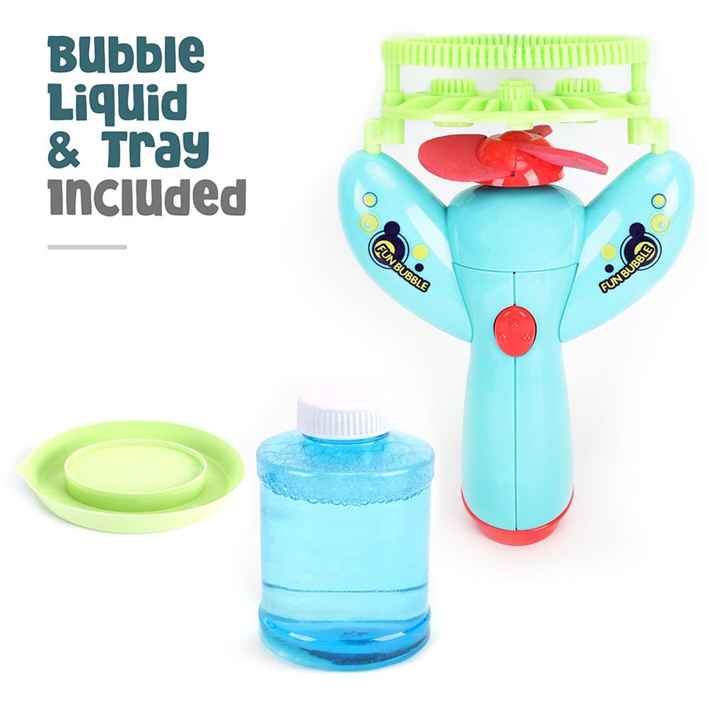 Moon - Bubble Burst Toy - Blowing Bubble Maker - Blue