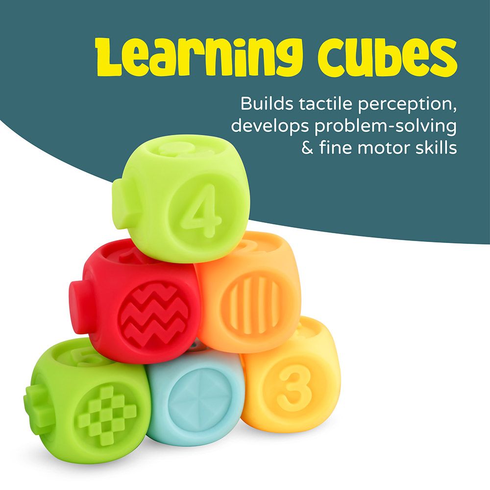 Moon - Number Block Cubes & Animal Educational Toy 8pc-Set