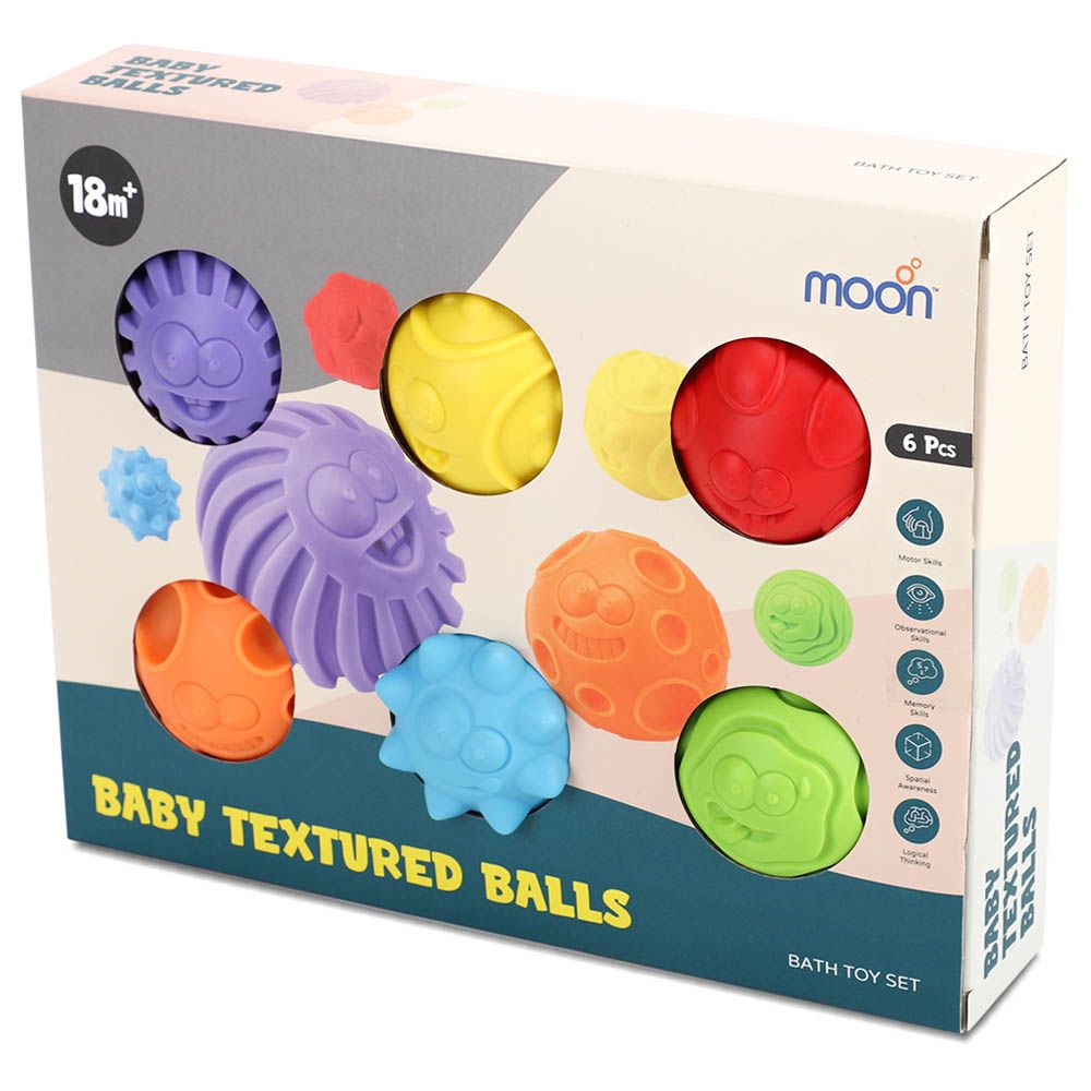 Moon - Sensory Textured Toy Balls 6pc-Set