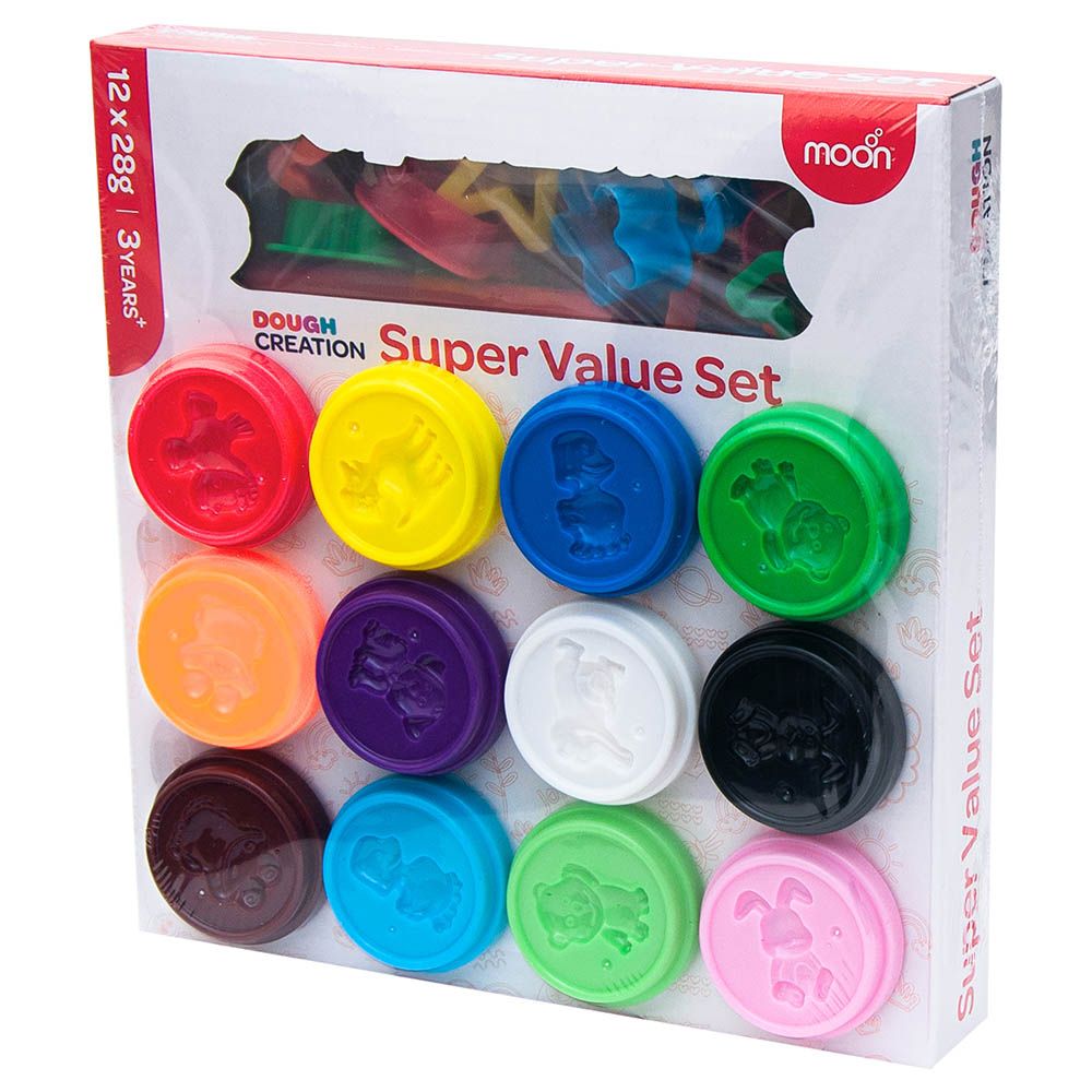 Moon - Dough Creations Super Value Set - 12pcs - 28g