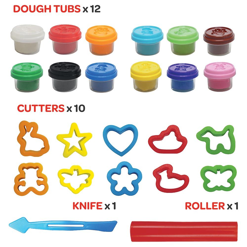 Moon - Dough Creations Super Value Set - 12pcs - 28g