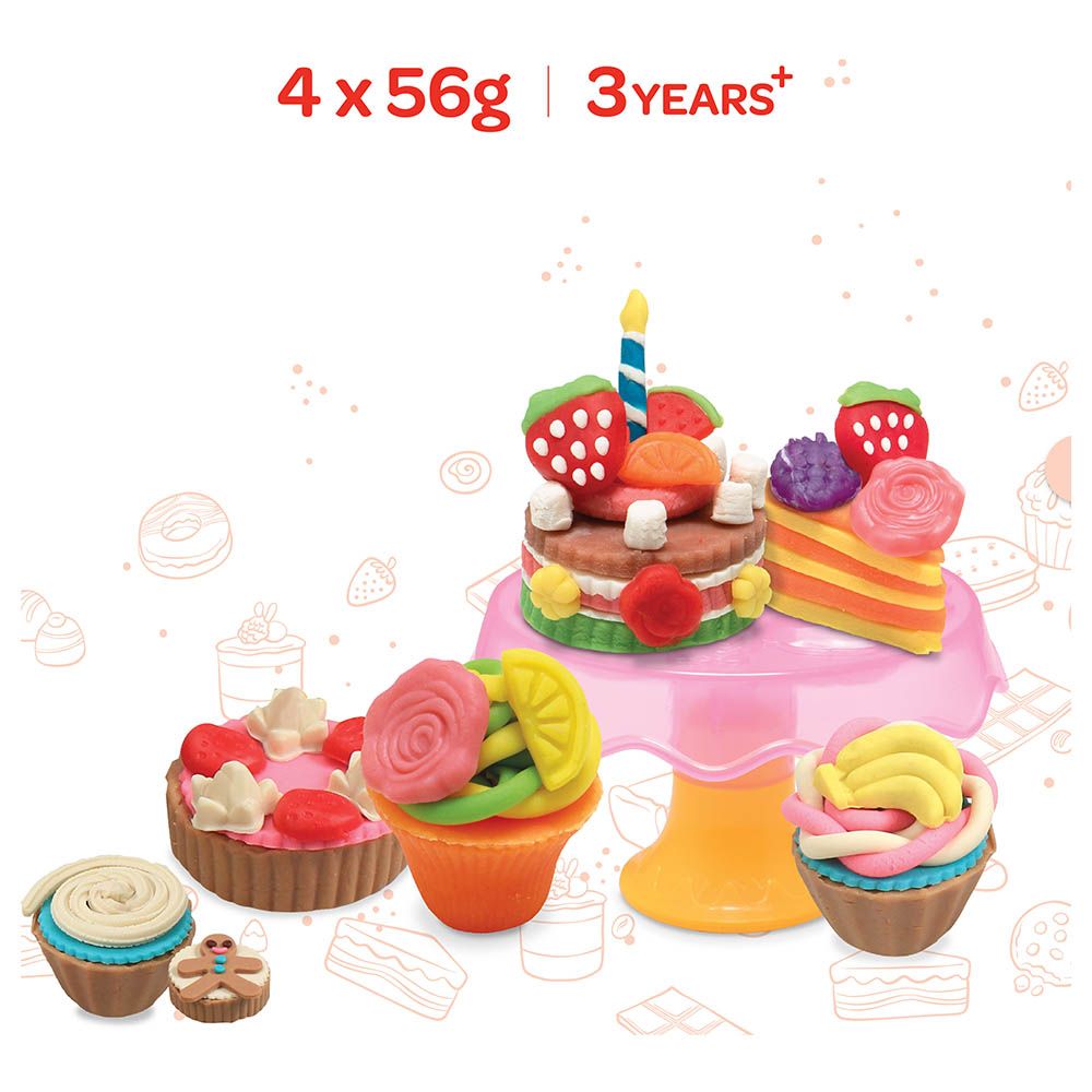 Moon - Dough Creation Cake Treat Set - 4pcs - 56g