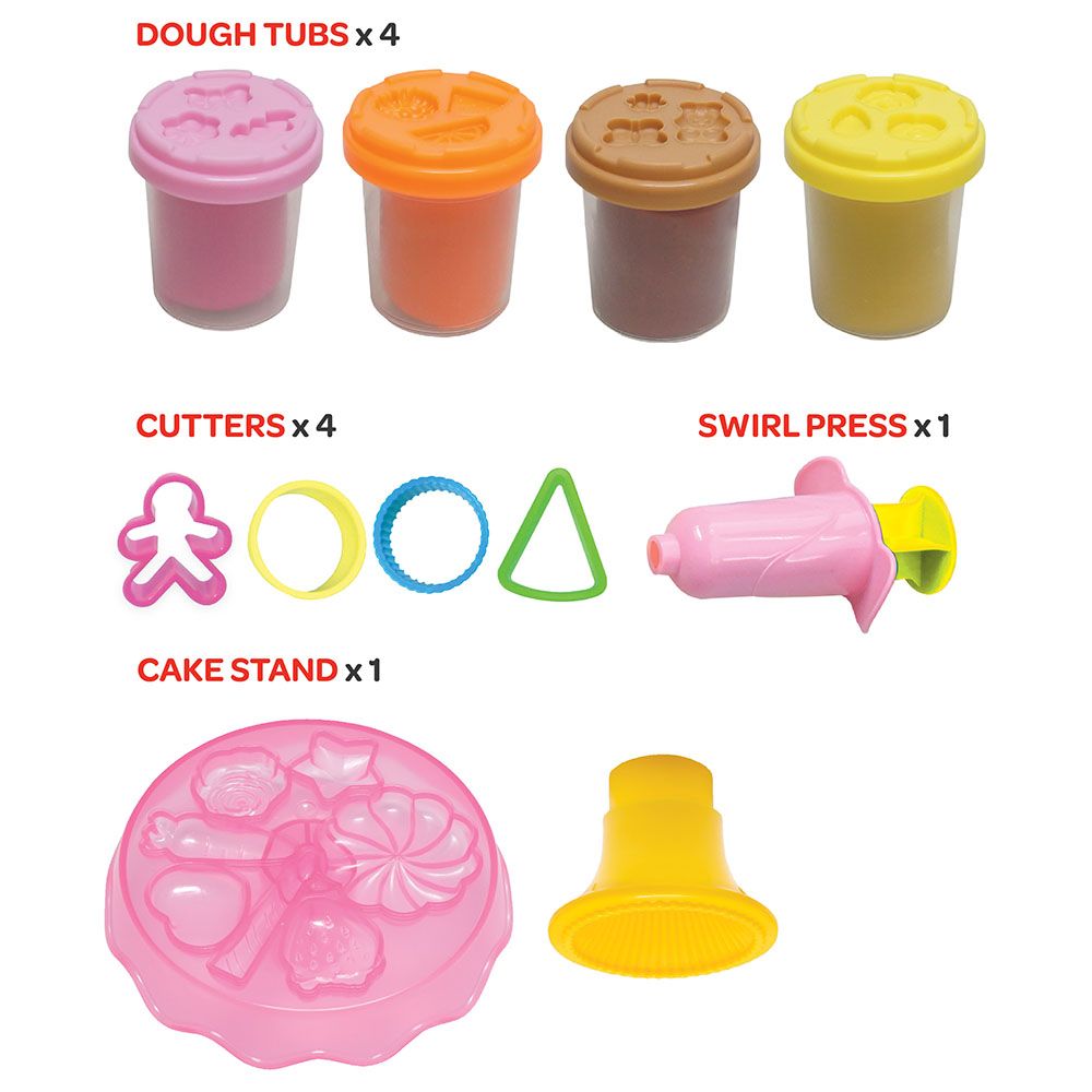 Moon - Dough Creation Cake Treat Set - 4pcs - 56g