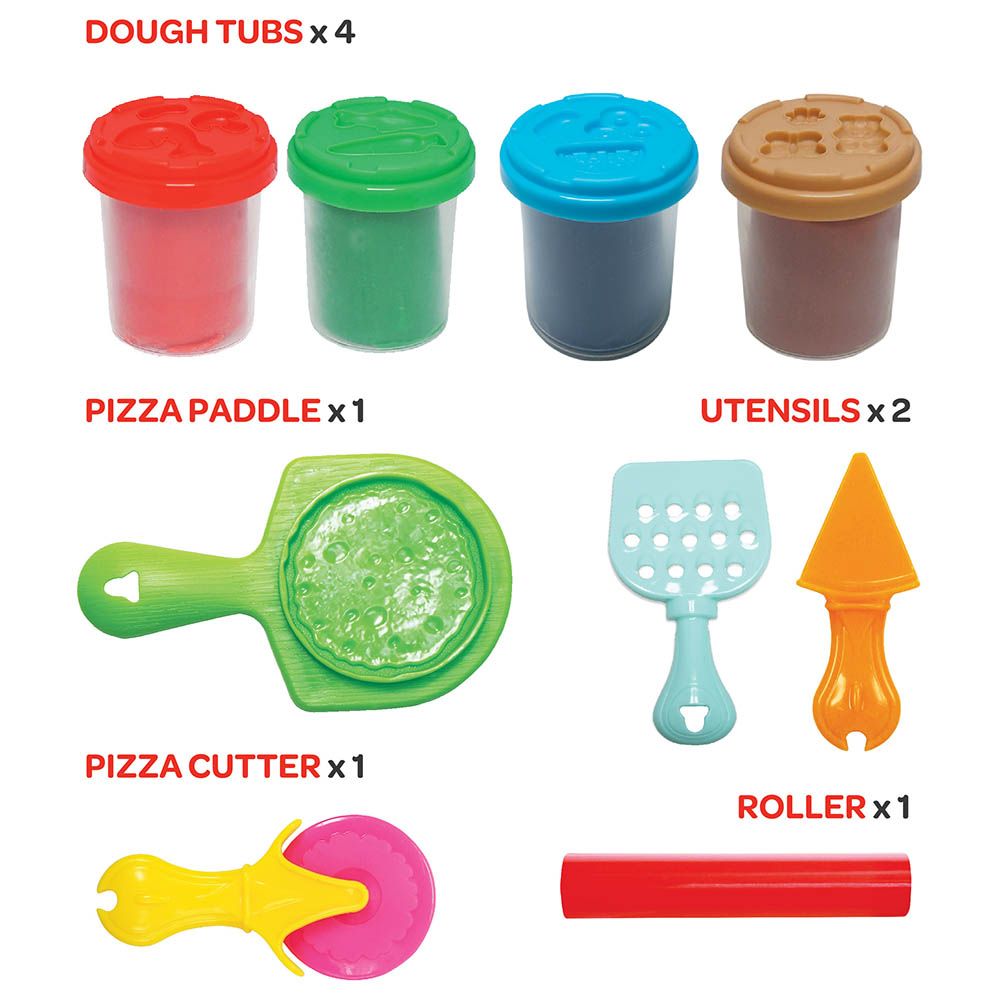 Moon - Dough Creation Pizza Treat Set - 4pcs - 56g